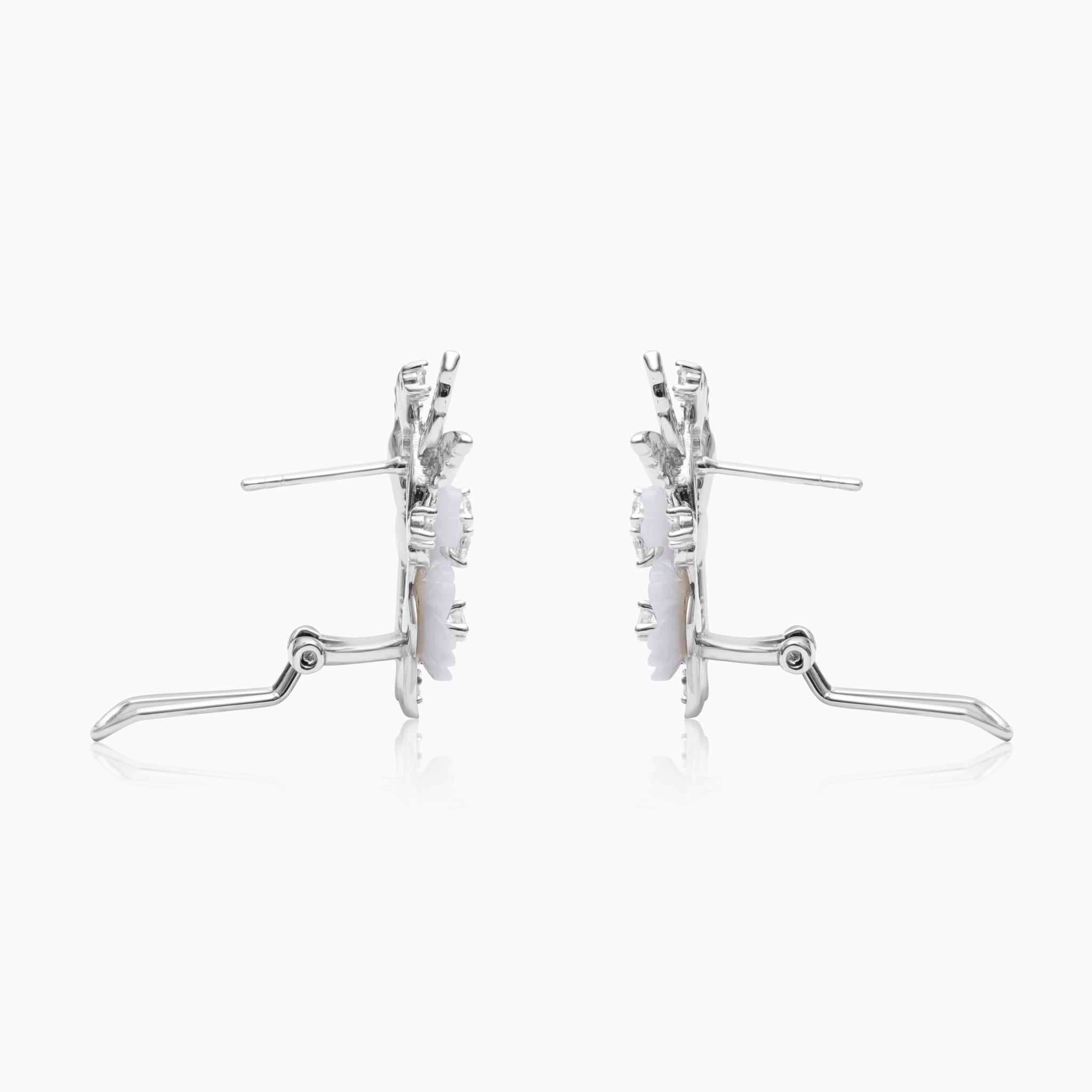 Silver Elysian Nectar Blossom Earrings