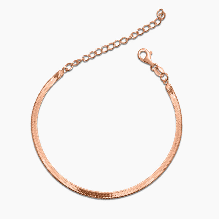Silver Minimal Flat Bracelet