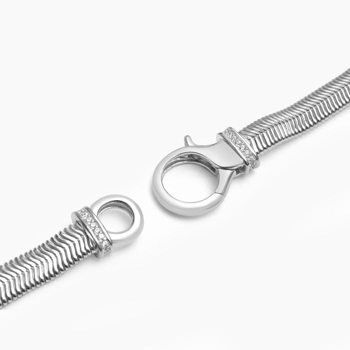 Silver Snake Chain Choker