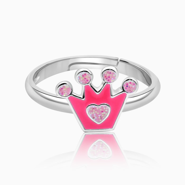 Silver Princess Crown Ring