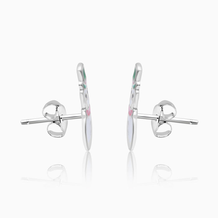 Silver Kids Snowman Earrings