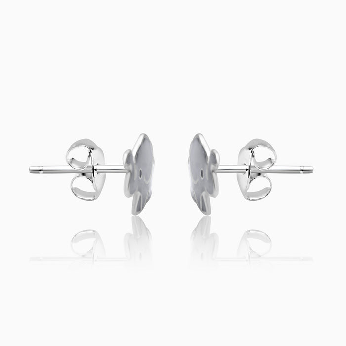 Silver Kids Elephant Stud Earrings