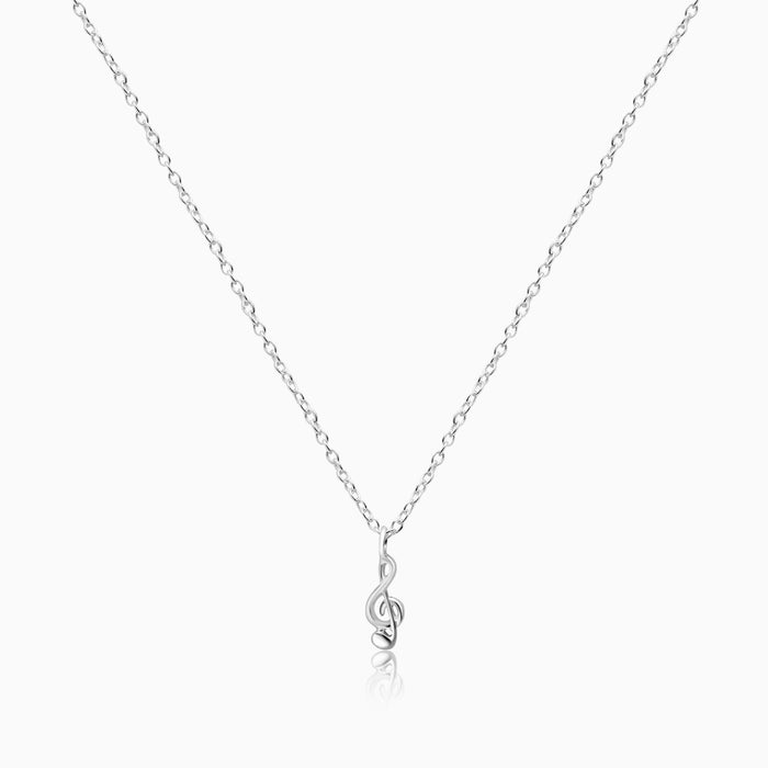 Silver Kids G-Clef Necklace