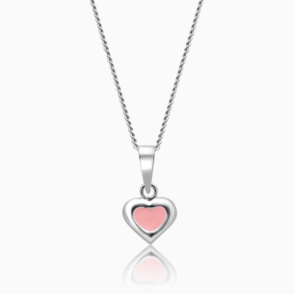 Silver kids Blush Heart Necklace