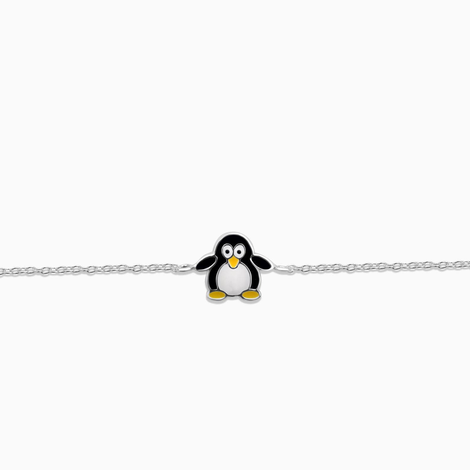 Silver Naughty Penguin Bracelet