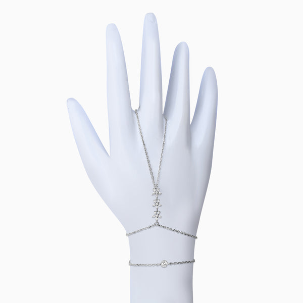 Silver Sparkling 3 Little Stars Bracelet