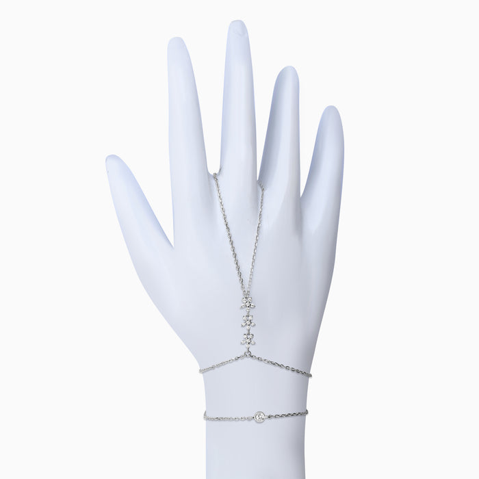 Silver Sparkling 3 Little Stars Bracelet