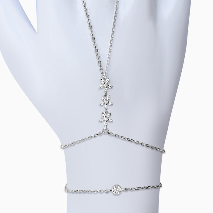 Silver Sparkling 3 Little Stars Bracelet
