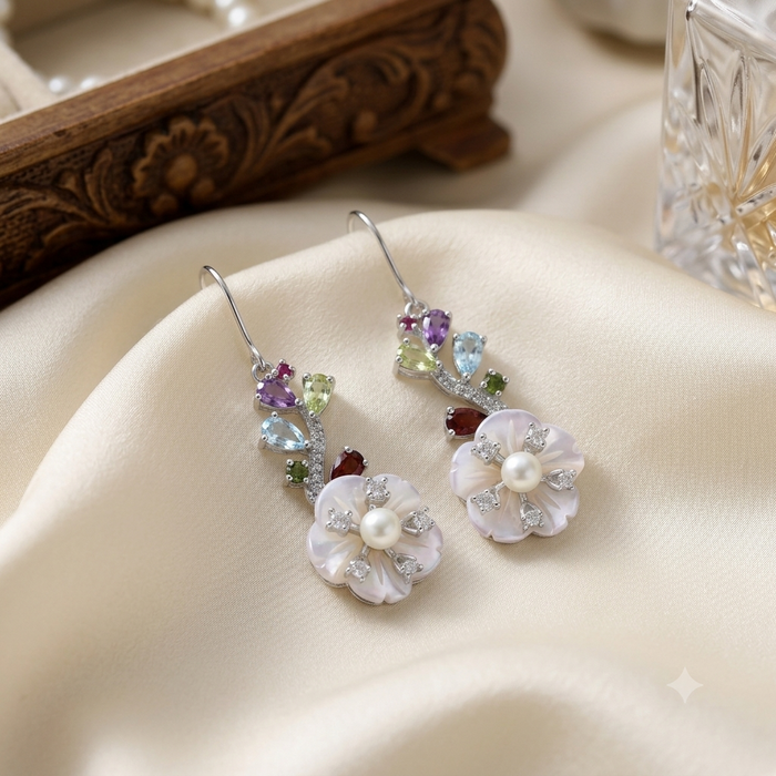 Lumina Blossom Dangle Earrings
