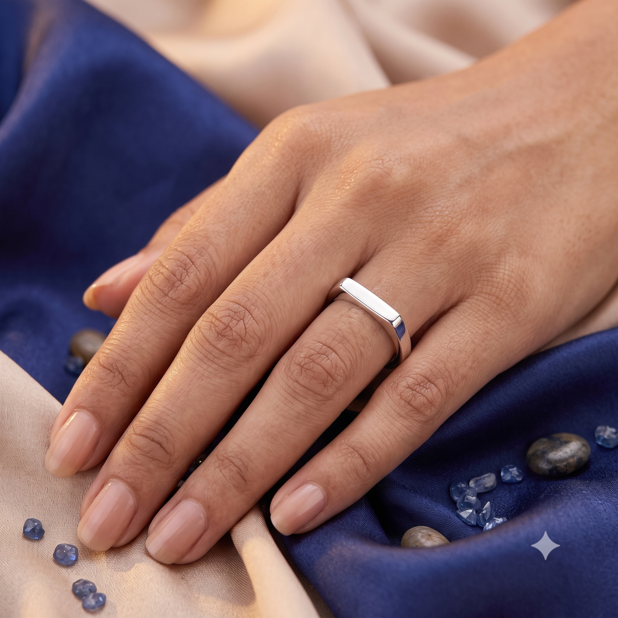 Silver Minimal Bar Ring