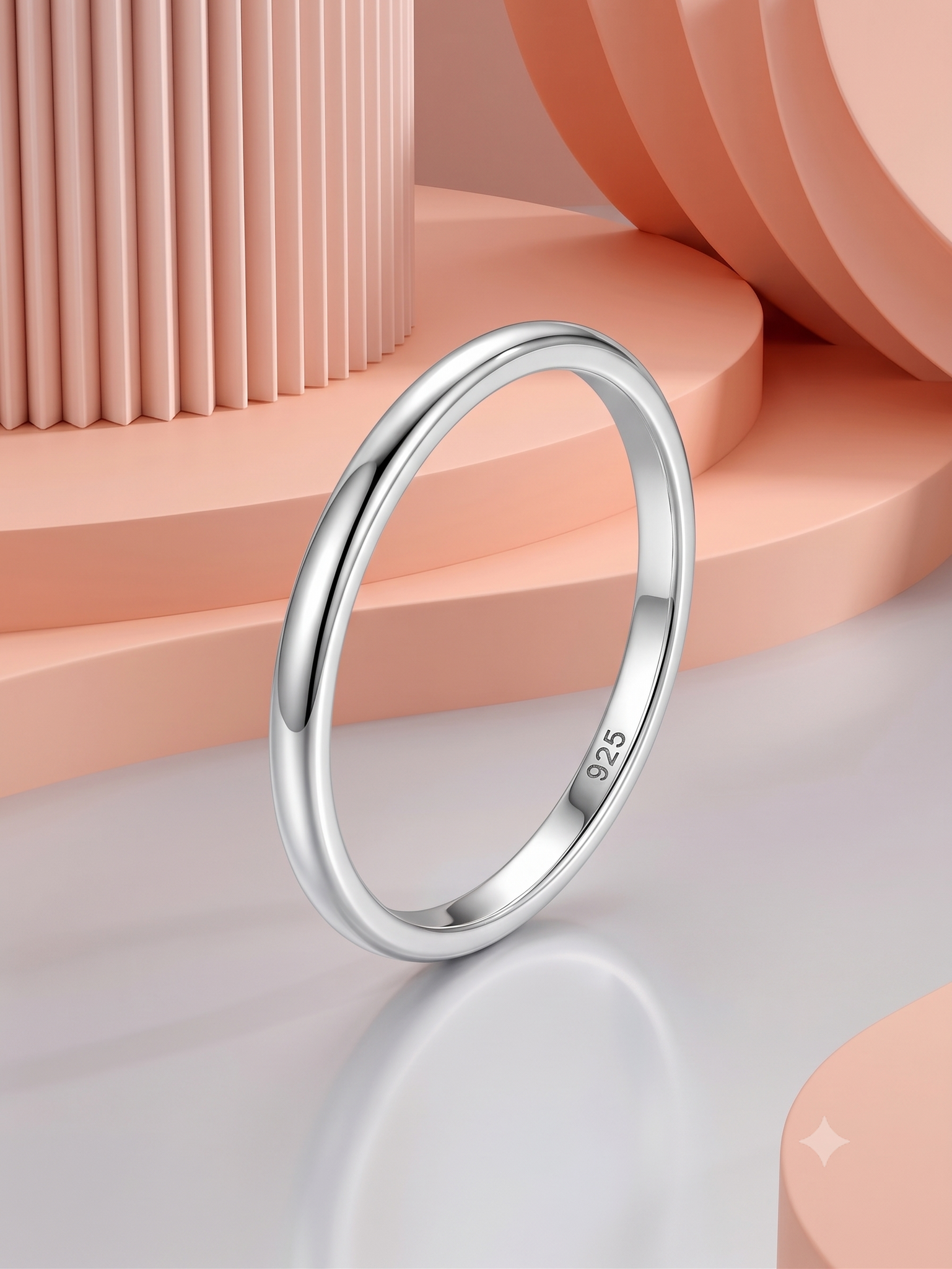 Silver Band Ring 1.5 mm
