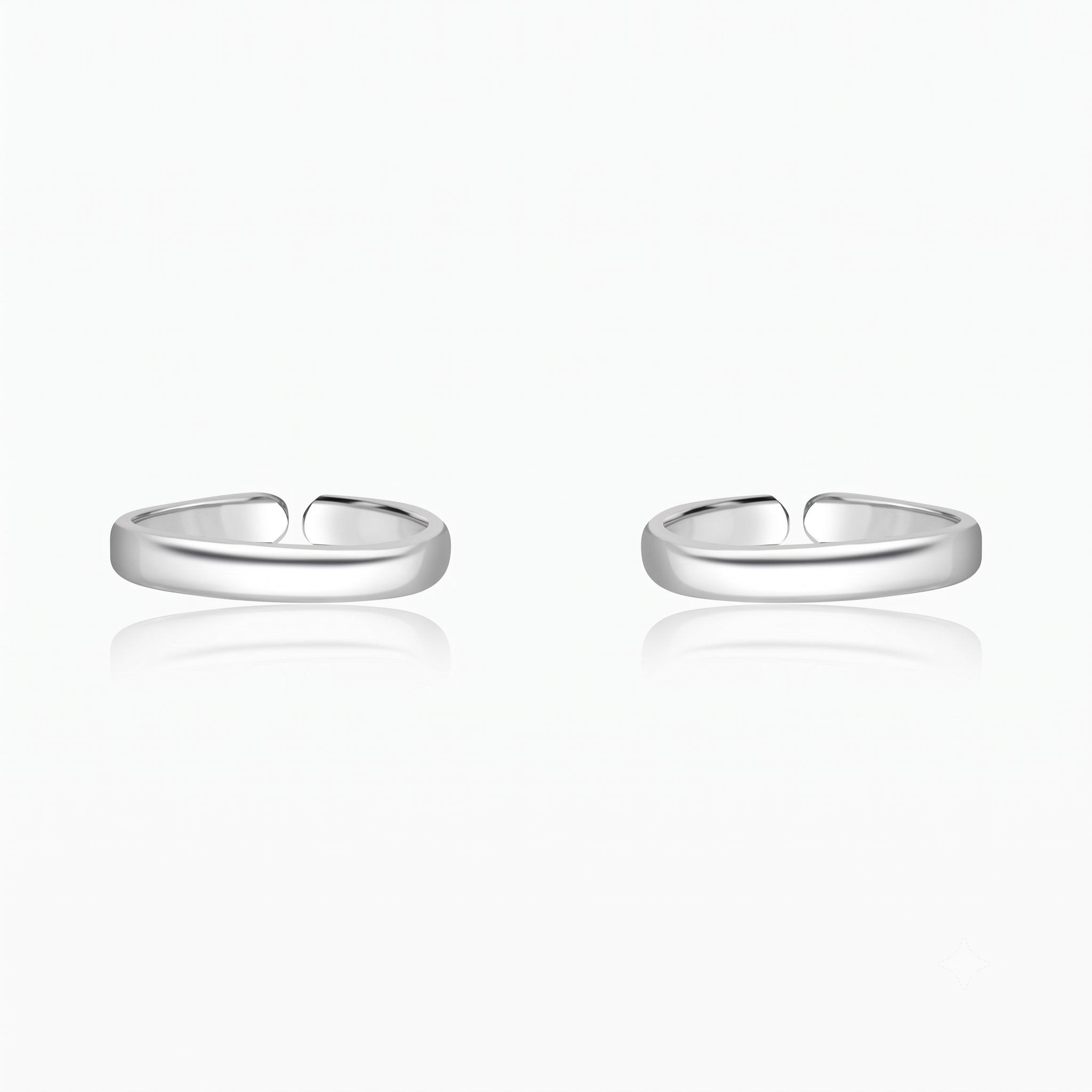 Silver Classic Toe Rings