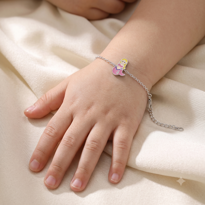Silver Kids Mermaid Bracelet
