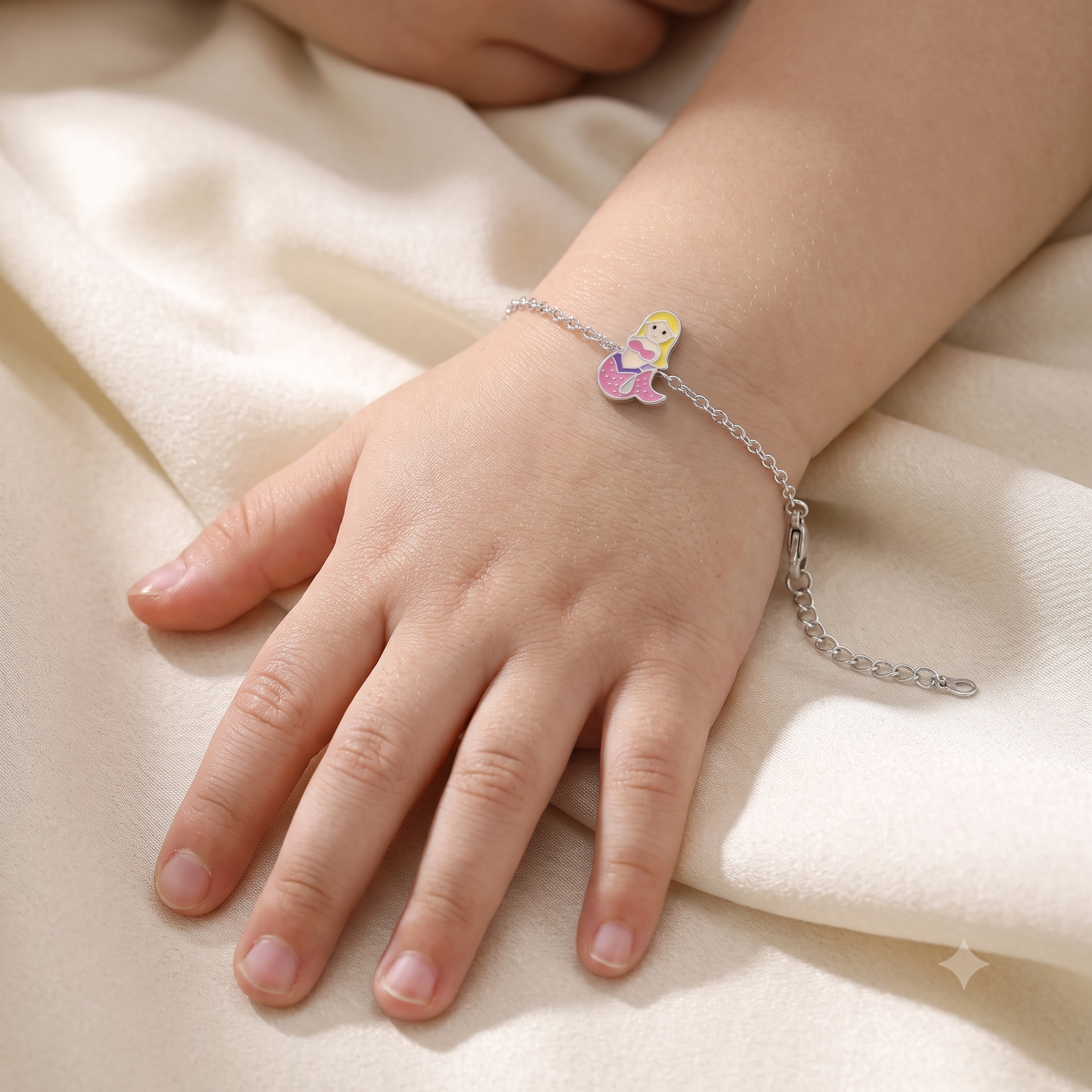 Silver Kids Mermaid Bracelet