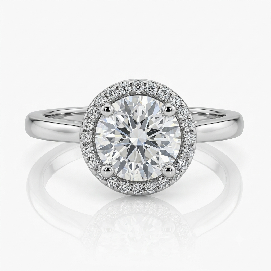 Silver Sparkling Quintess Solitaire Ring