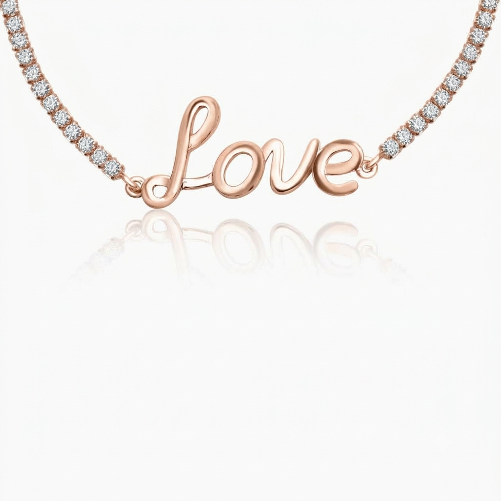 Silver Sparkling Love Bracelet