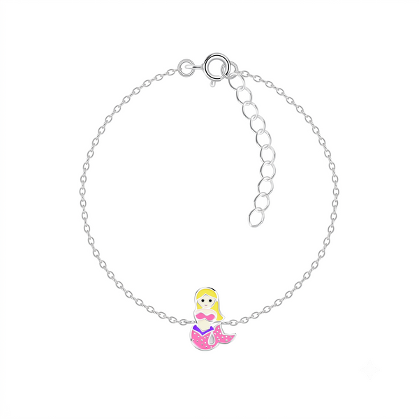 Silver Kids Mermaid Bracelet