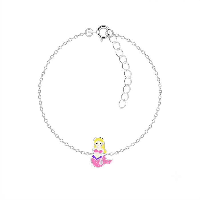 Silver Kids Mermaid Bracelet
