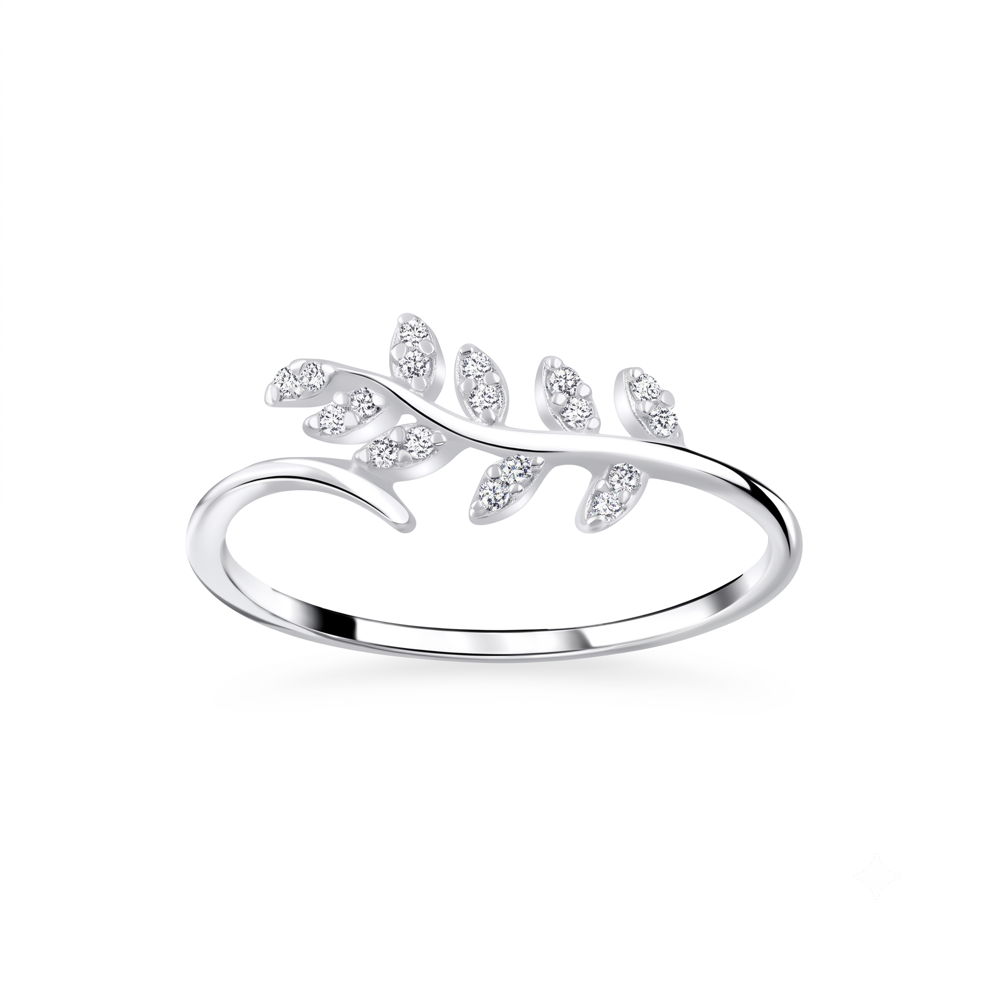 Silver Branch Ring