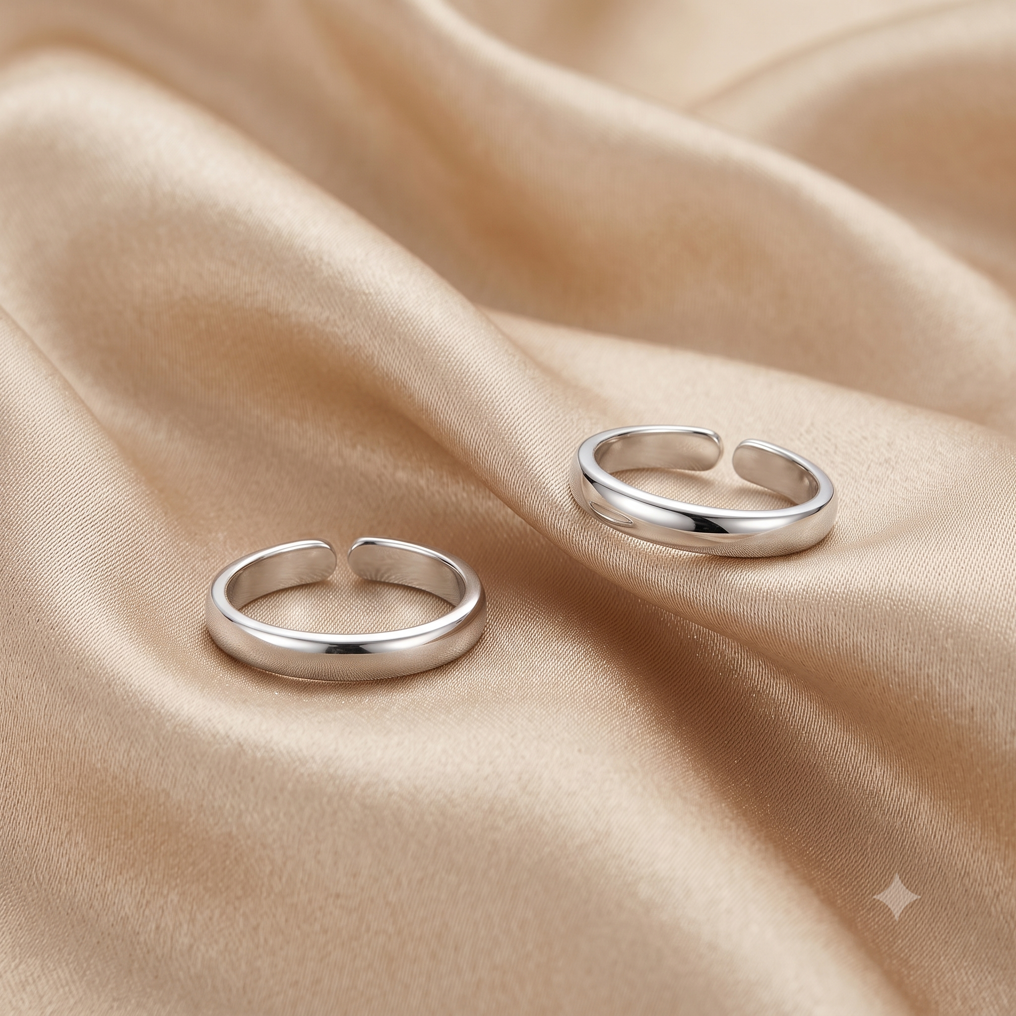 Silver Classic Toe Rings