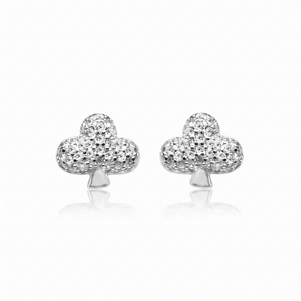 Silver Sparkling Little Dream Tree Earrings