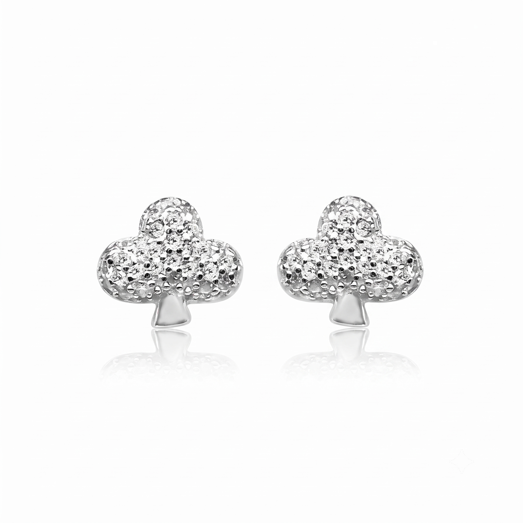 Silver Sparkling Little Dream Tree Earrings