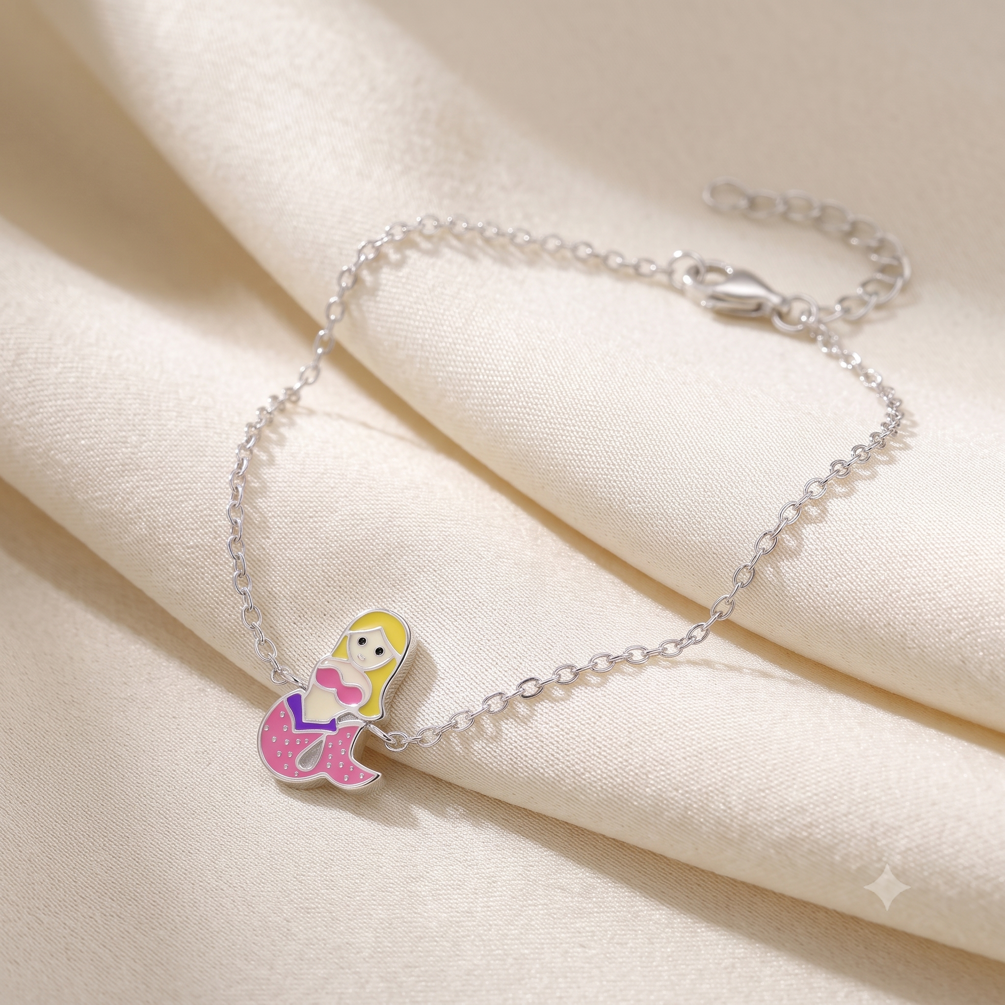 Silver Kids Mermaid Bracelet