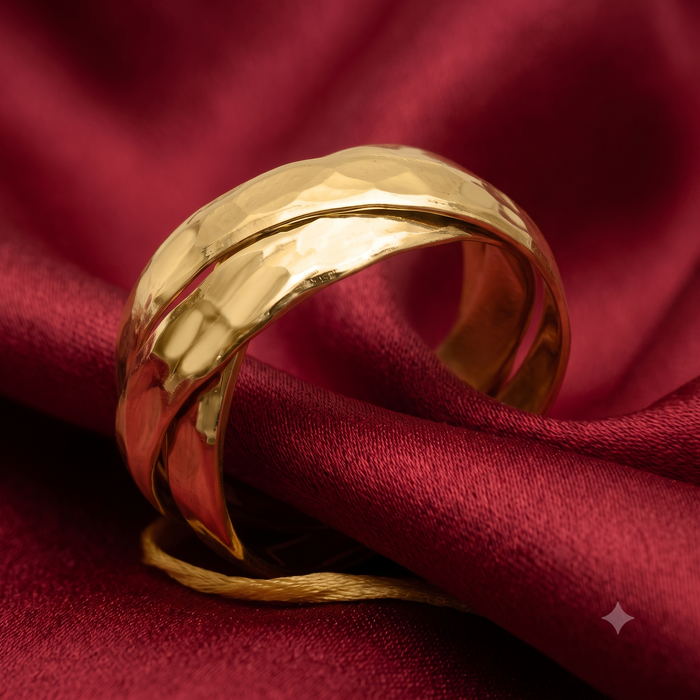 Silver Gold Three N One Ring