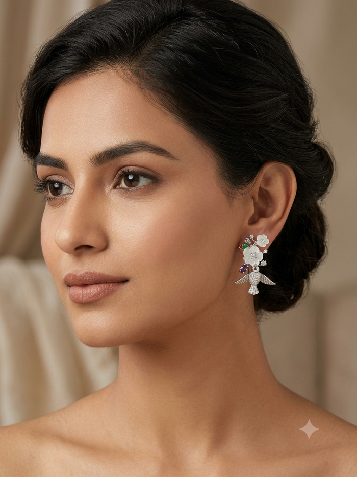 Silver Elysian in Paradise Earrings