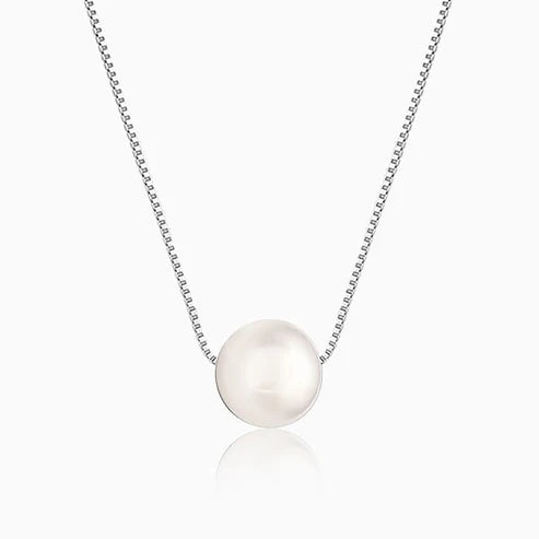 Silver Pearl Necklace