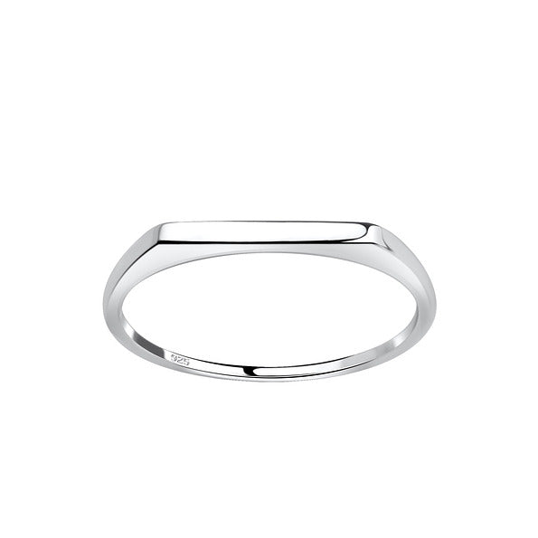 Silver Minimal Bar Ring