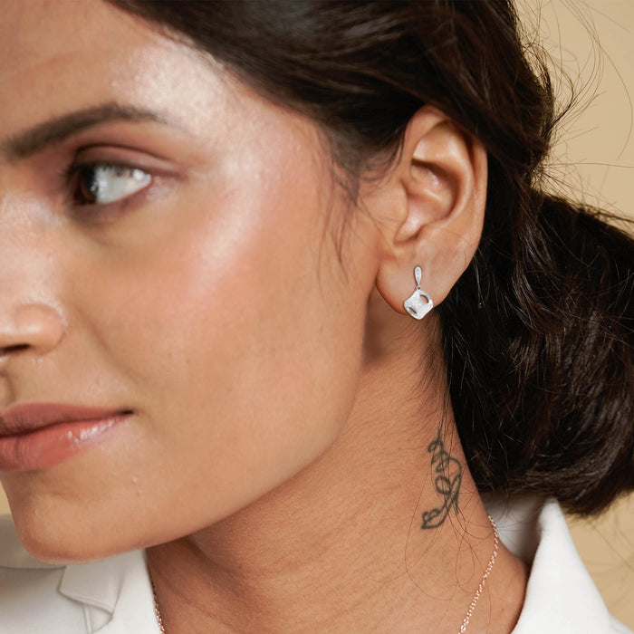 Silver Mini Nostalgia Stud Earrings