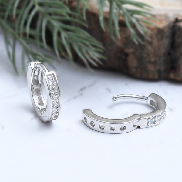Silver Classic Mini Hoop Earrings