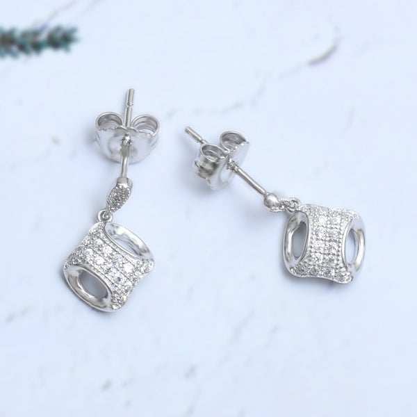Silver Mini Nostalgia Stud Earrings