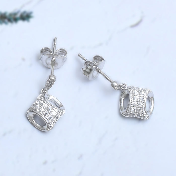 Silver Mini Nostalgia Stud Earrings