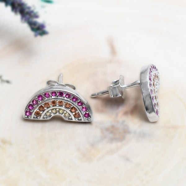 Silver Rainbow Fairytale Earrings
