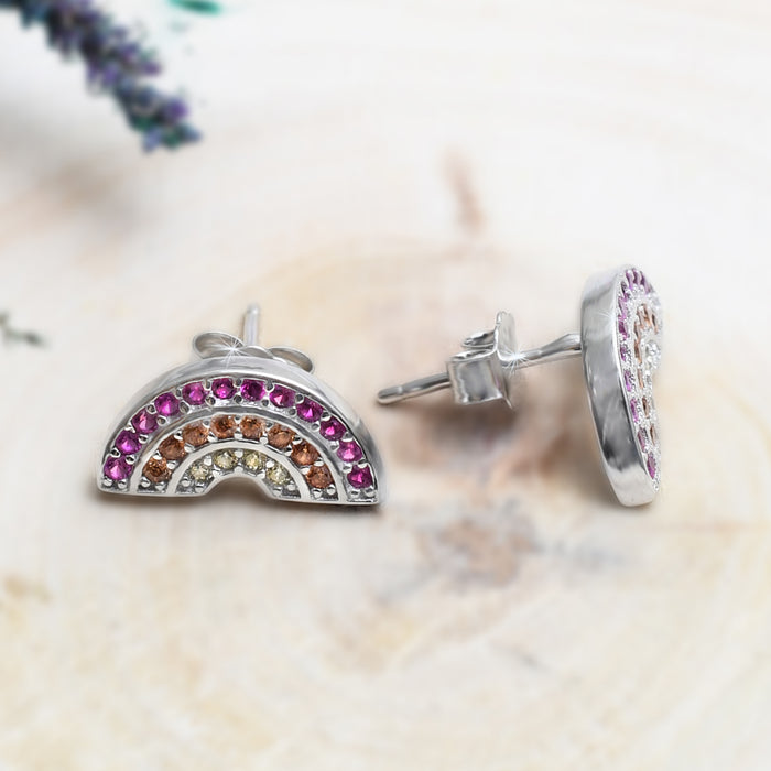 Silver Rainbow Fairytale Earrings