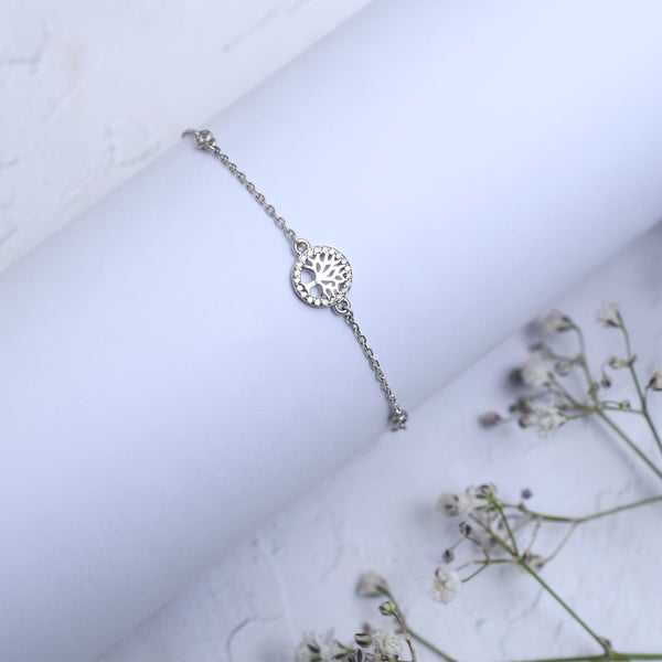 Silver Mini Tree of Life Bracelet