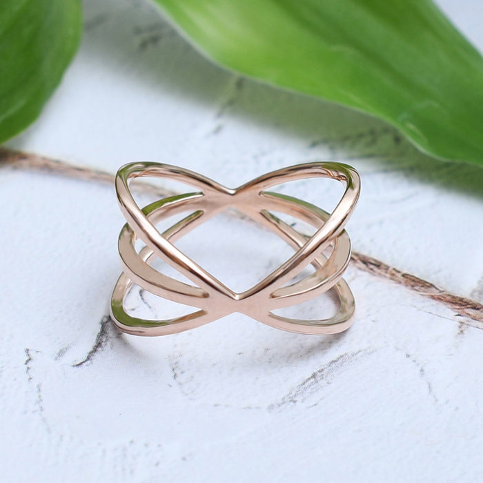 Rose Gold Weave Ring