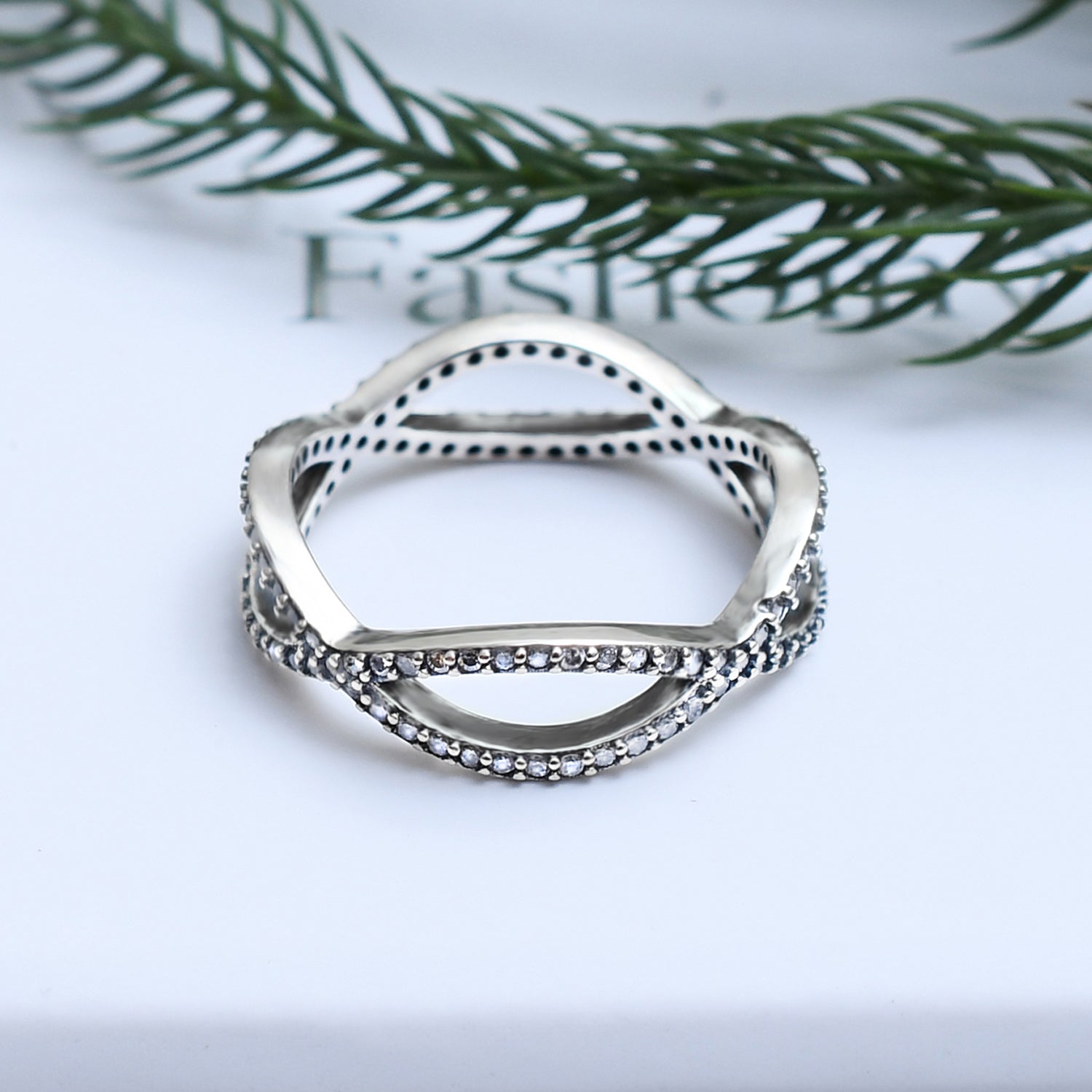 Silver Contineous Infinity Ring