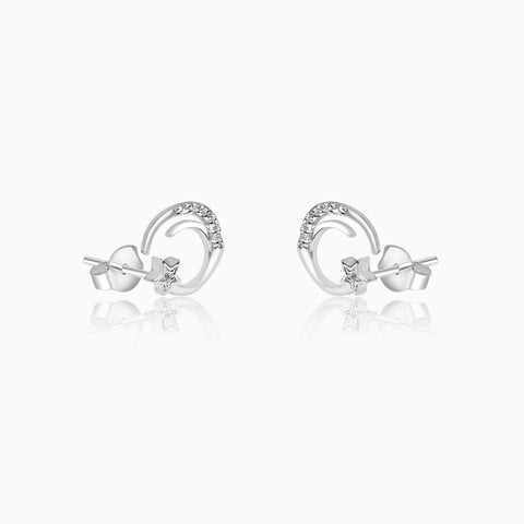 Pave Star Moon Stud Earrings | Missoma