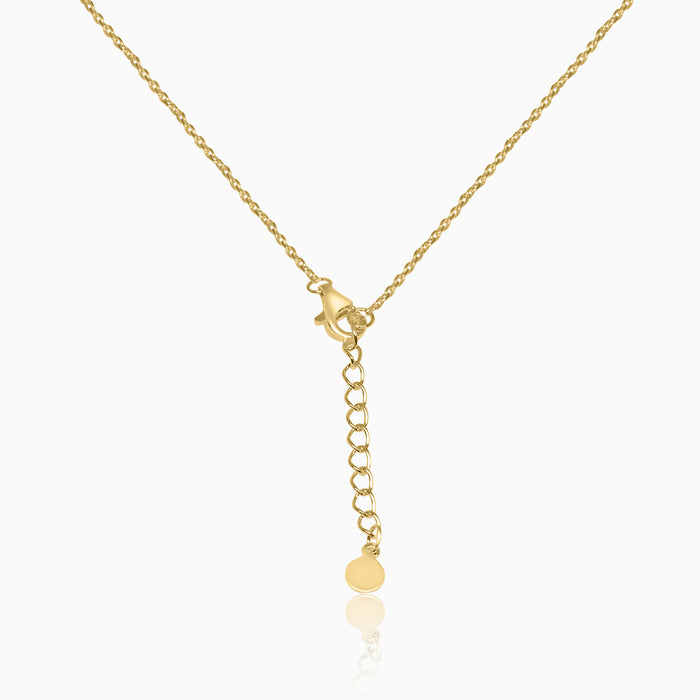 Silver Gold Dangling Moon Star Necklace