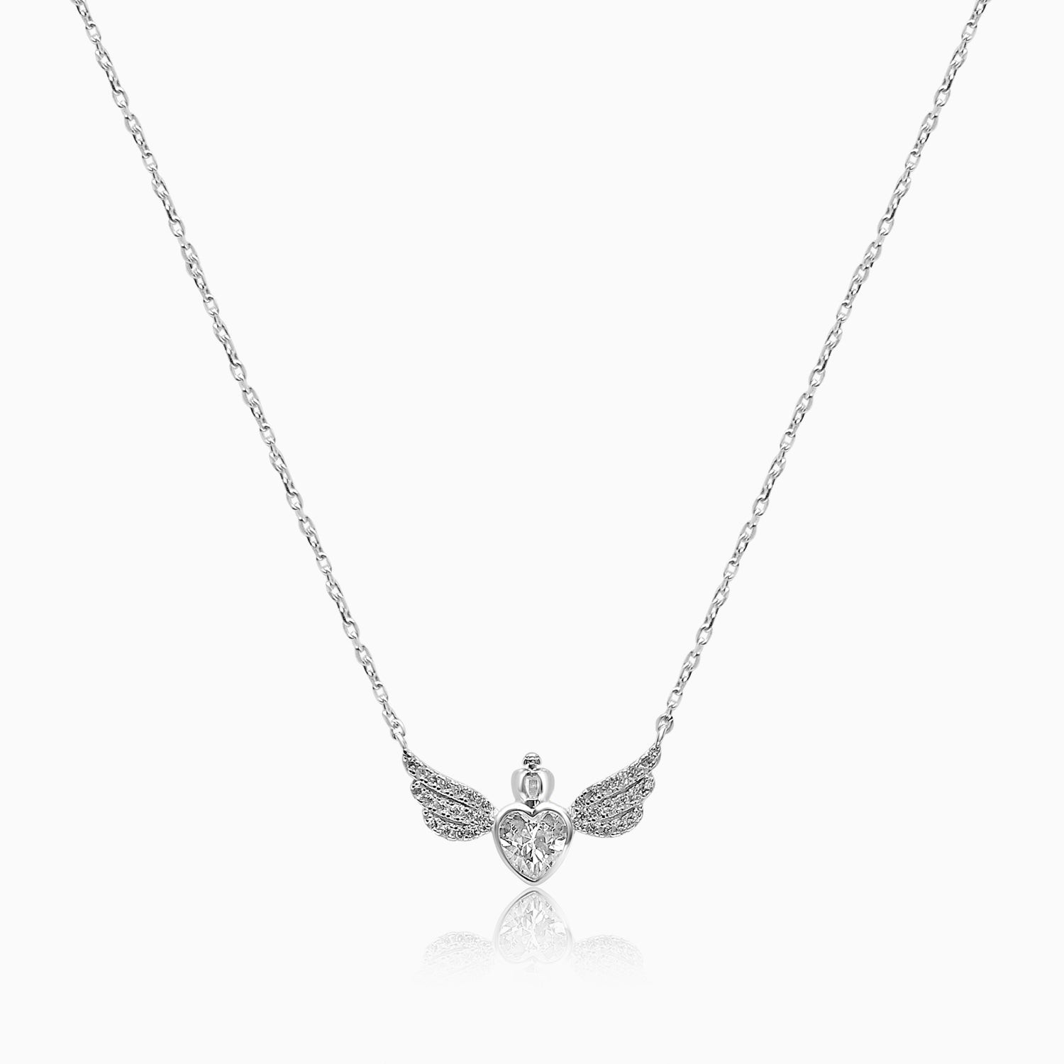 Silver Fly High Queen of Hearts Necklace