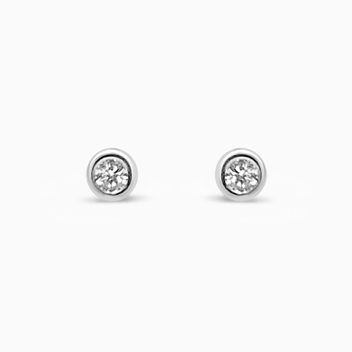 Silver Little Sparkle Studs 2mm