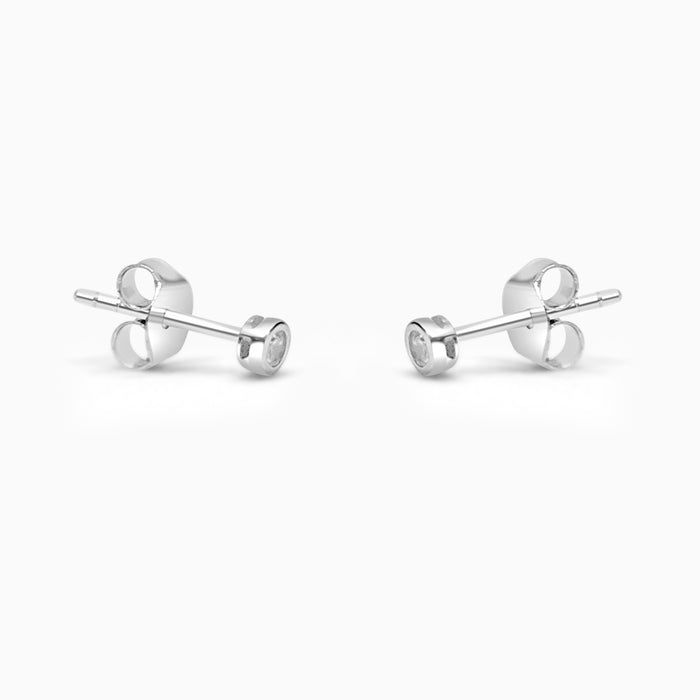 Silver Little Sparkle Studs 2mm