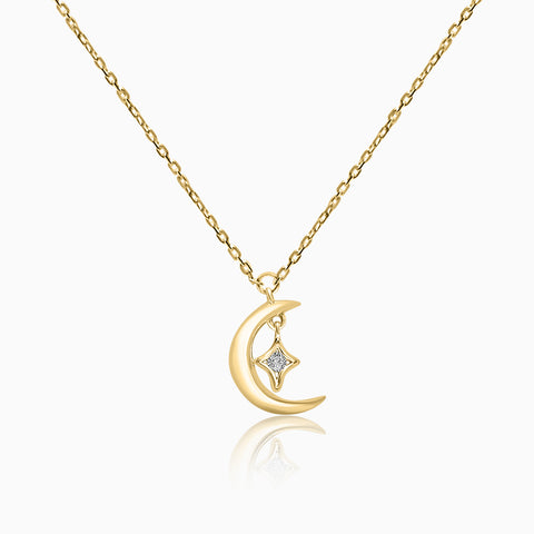 Sun Moon and Star Necklace. Gold Fill Tarnish Resistant Hypoallergenic –  elementsbykristina