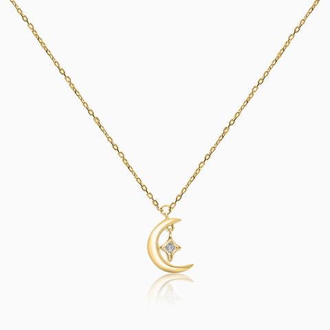 Buy Over The Moon Necklace In Gold Plated 925 Silver from Shaya by CaratLane