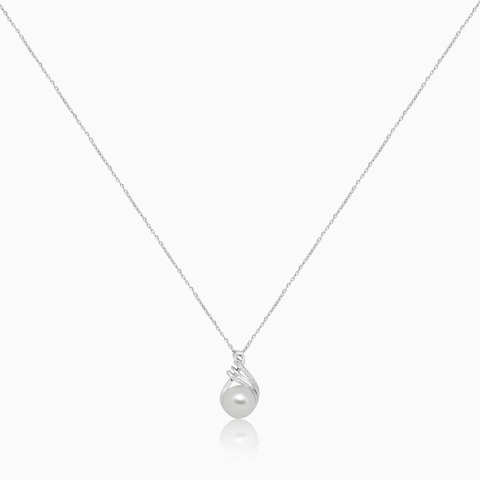 Silver Bliss Pearl Necklace