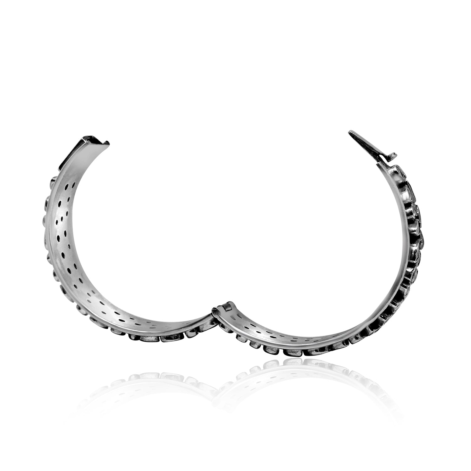 Silver Oxidized Zircon Bracelet