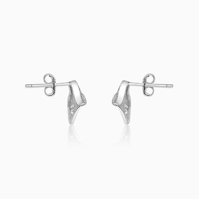 Silver Sparkling Jelly Fish Earrings